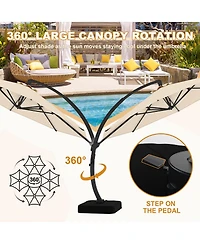 homfan 4-Piece Outdoor Patio Furniture Set Including Loveseat - Comfortable Garden and Backyard Seating , Easy Assembly