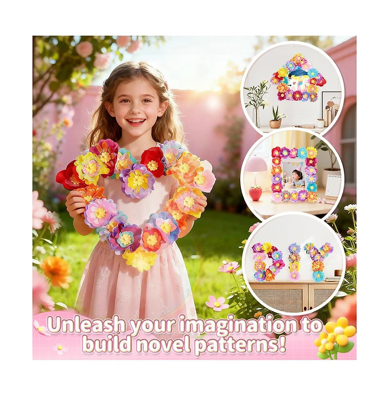 Bruce & Shark Diy Flower Craft Kit - Make 30+ Bouquets with Storage Box