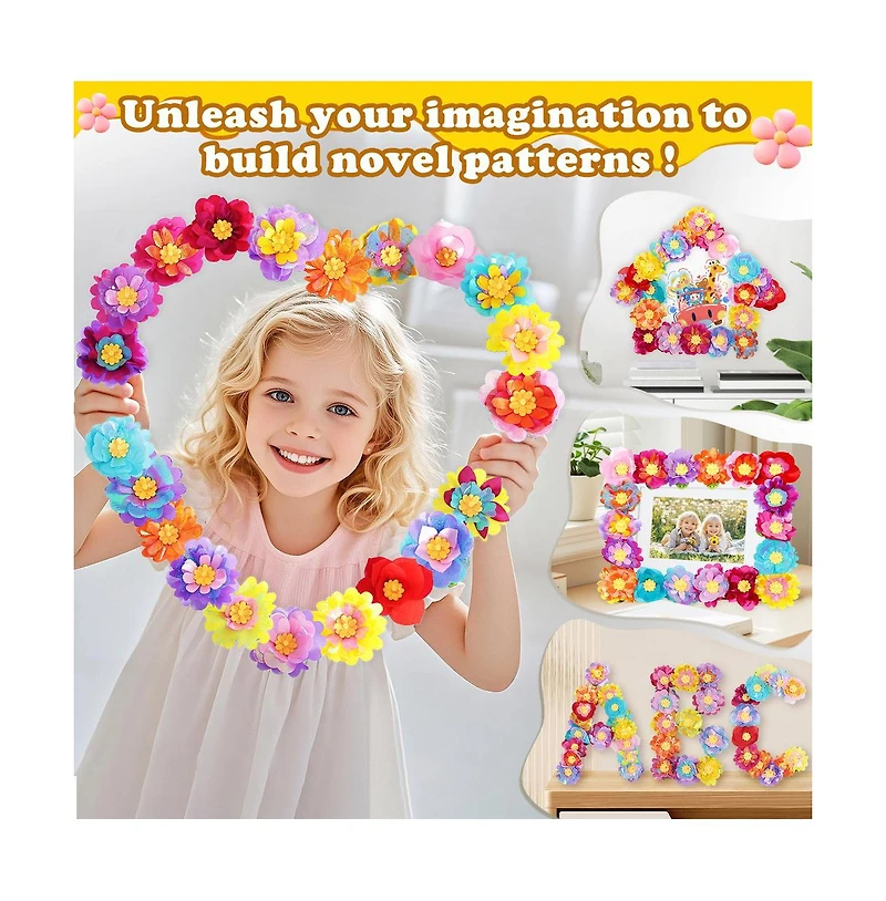 Bruce & Shark Diy Flower Craft Kit - Make 30+ Bouquets with Storage Box