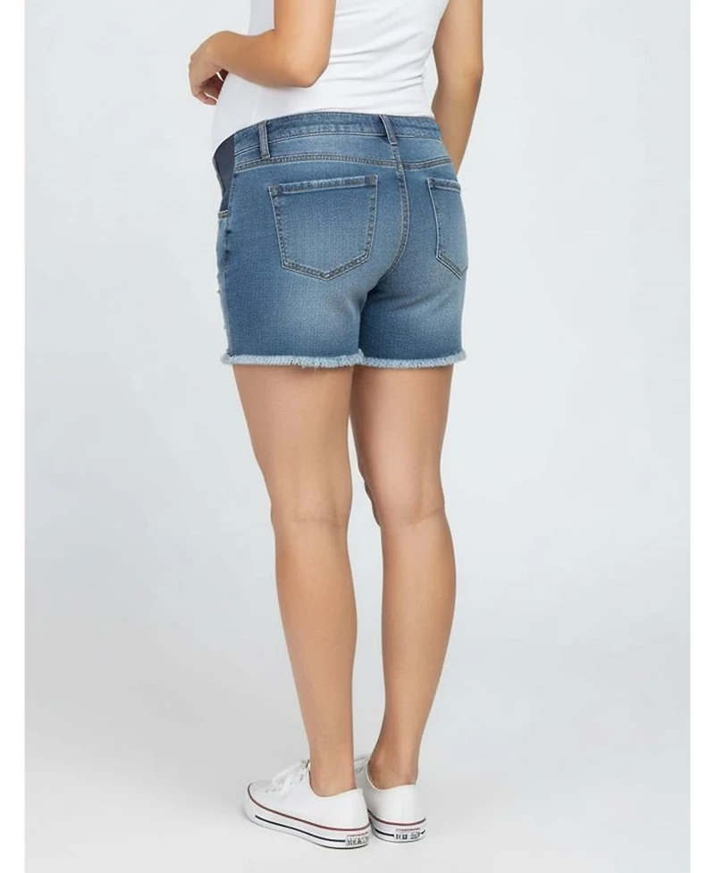 Motherhood Maternity Under the Belly Cut Off Denim Short