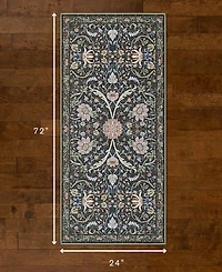 Hunter Abrabella Washable Non-Slip Printed Chenille Accent Rug