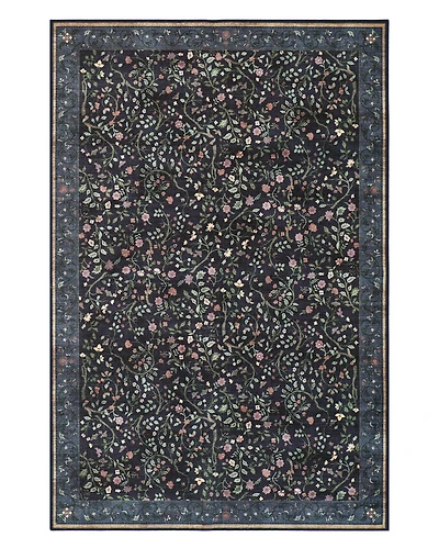 Hunter Eleanor Washable Non-Slip Printed Chenille Accent Rug, 72" x 48"