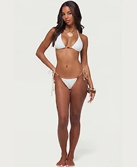Edikted Women's Milani Bead Triangle Bikini Top