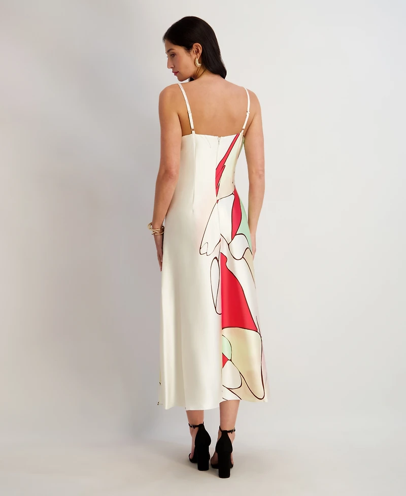 Siena Women's Cowl Neck Printed Dress