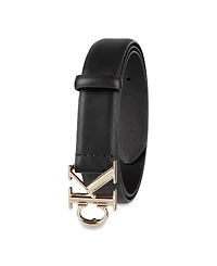 Calvin Klein Women's Ck Monogram Buckle Skinny Belt