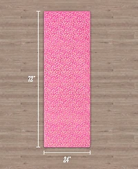 Juicy Couture Metallic Leopard Foil Print Runner Rug, 72" x 24"