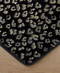 Juicy Couture Metallic Leopard Foil Print Shaped Heart Rug, 36" x