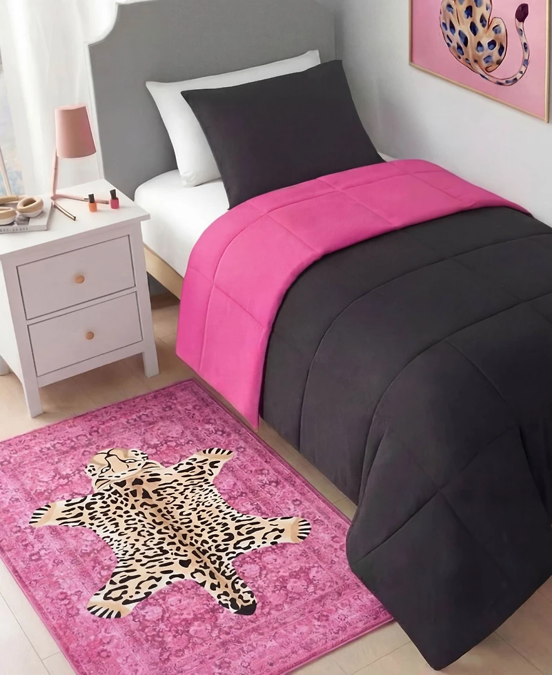 Juicy Couture Leopard Medallion Finely Soft Washable Accent Rug, 36" x 60"