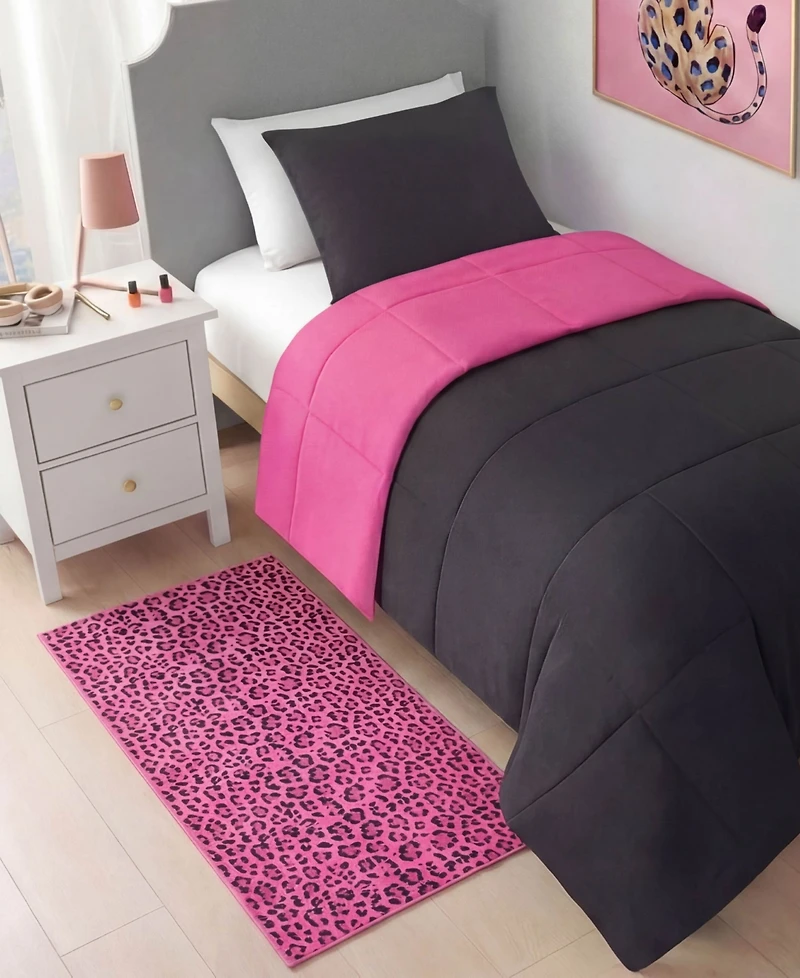 Juicy Couture Timeless Leopard Finely Soft Washable Accent Rug, 24" x 48"