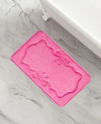 Juicy Couture Ribbon Border Quilted Memory Foam Bath Mat
