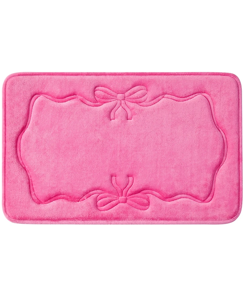 Juicy Couture Ribbon Border Quilted Memory Foam Bath Mat
