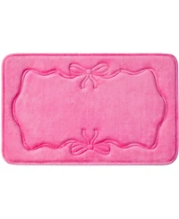 Juicy Couture Ribbon Border Quilted Memory Foam Bath Mat