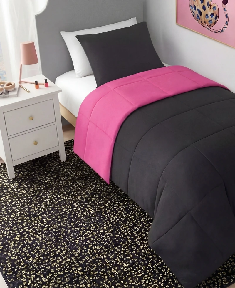 Juicy Couture Metallic Leopard Foil Print Rug, 72" x 48"