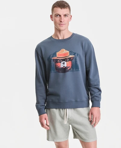 Sun + Stone Men's Ranger Smokey the Bear Fleece Sweatshirt, Macy's Exclusive