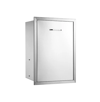 Sugift Pull Out Trash Drawer 19.7W x 26.5H in Outdoor Kitchen Stainless Steel