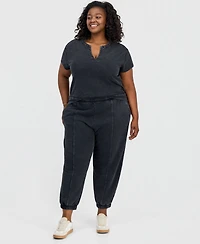 And Now This Trendy Plus French Terry Balloon Jogger Pants