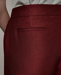 Donna Karan New York Women's Mid-Rise Straight-Leg Pants