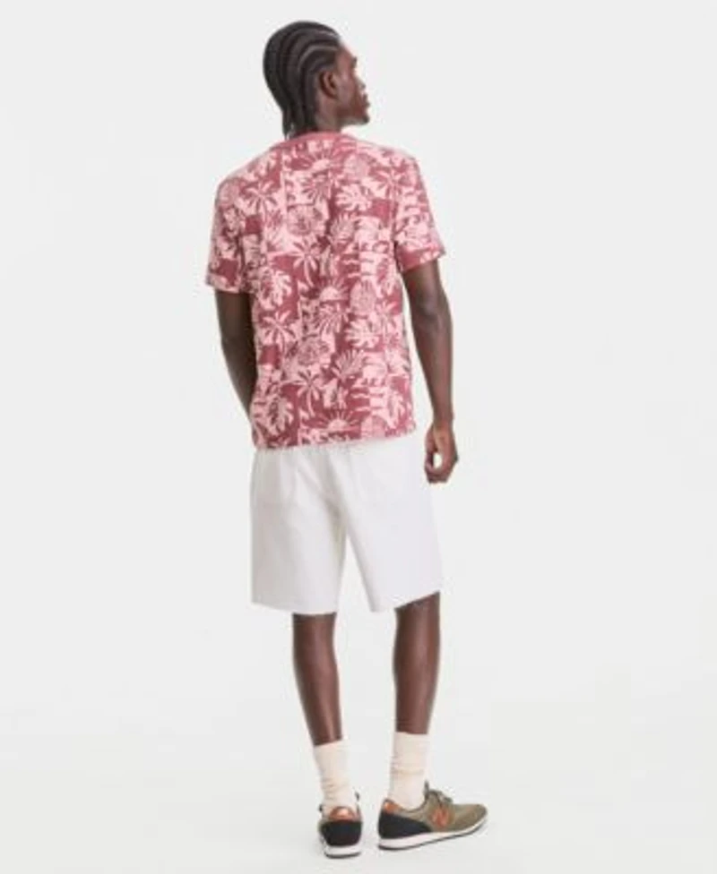 Sun Stone Mens Cotton Tropical Print T Shirt Relaxed Denim Shorts Macys Exclusive