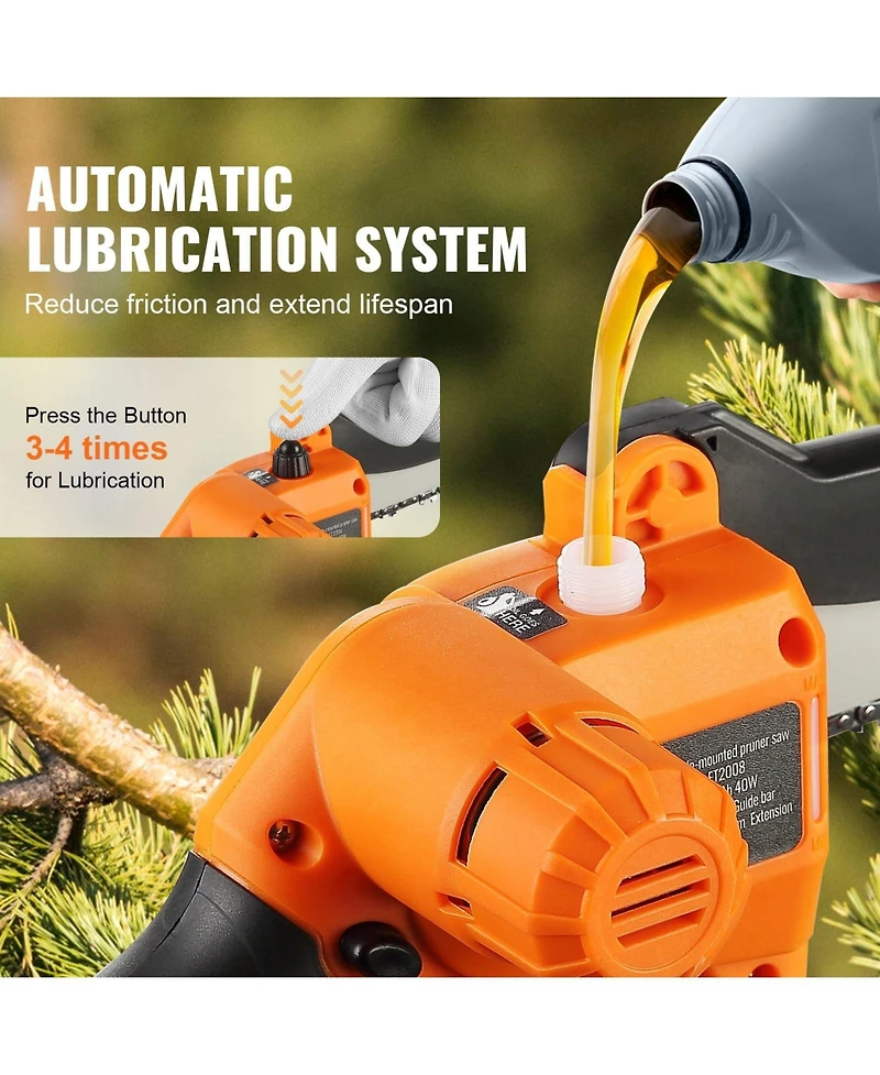 Inolait 2-in-1 Cordless Pole Saw and Mini Chainsaw 20V 5in Cutting Capacity for Trimming