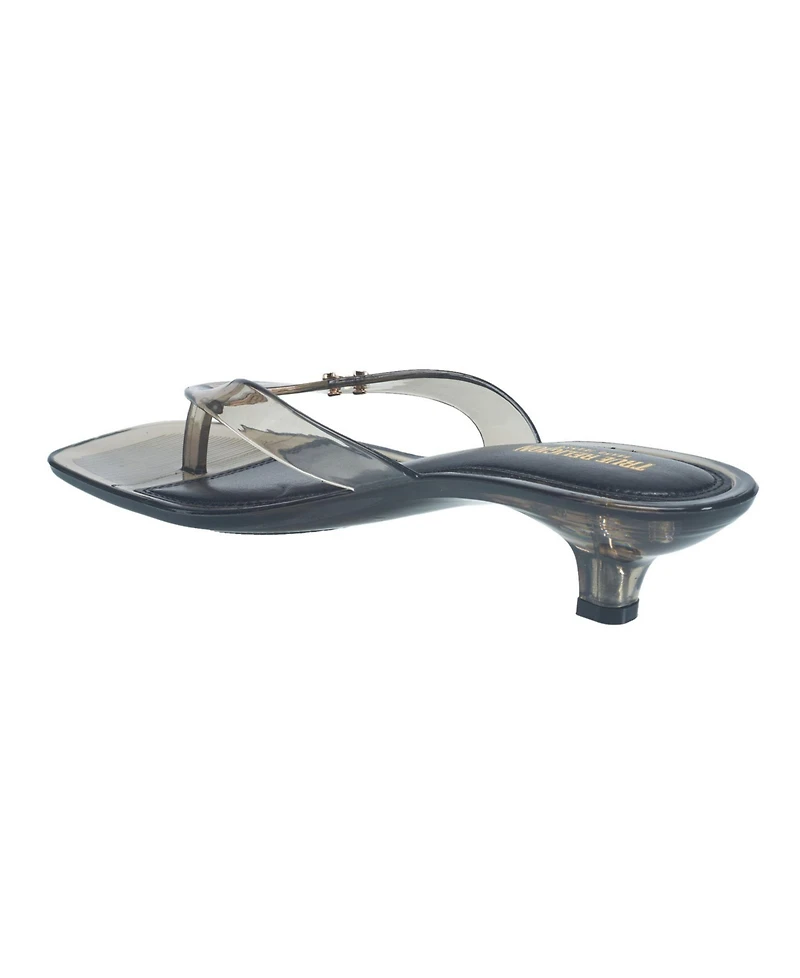 True Religion Womens Jelly Thong Strap Heel