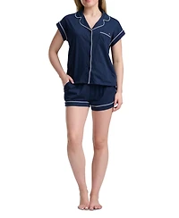 Tommy Hilfiger Printed Shirt and Shorts Pajama Set