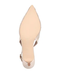 French Connection Womens Quinny Embroidered Bead Heel