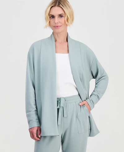 Style & Co Petite LuxLounge French Terry Fleece Cardigan, Macy's Exclusive