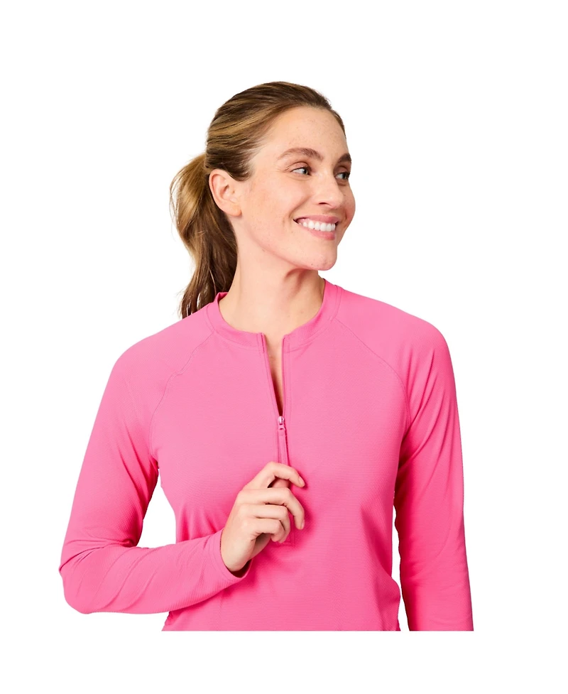 Free Country Women's SunFree Quarter Zip Upf Sunshirt