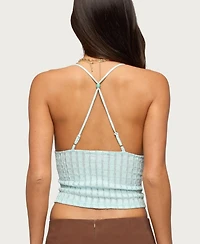 Edikted Women's Alitah Bead Textured Tank Top