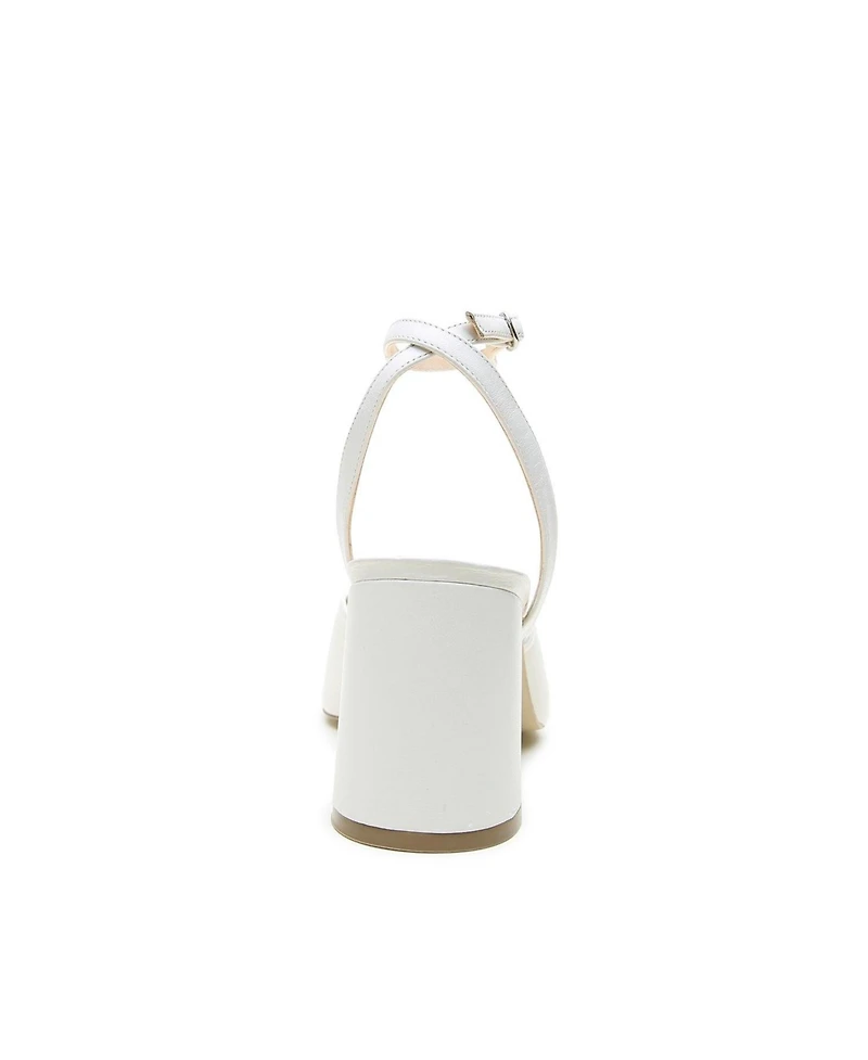 Alterre Women's White Marilyn Customizable Bridal V Mules