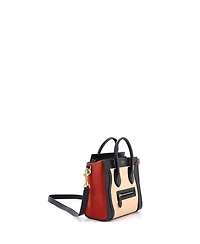Pre-Owned Celine Nano Tricolor Luggage Bag Leather