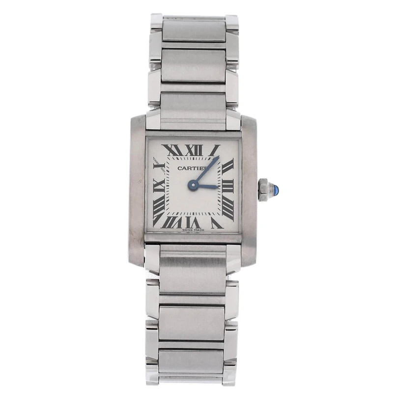 Pre-Owned Cartier Tank Francaise Quartz Watch in Stainless Steel 20mm