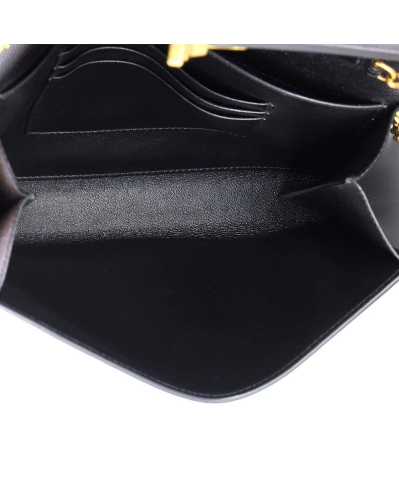 Pre-Owned Saint Laurent Small Cassandra Chain Shoulder Bag Leather