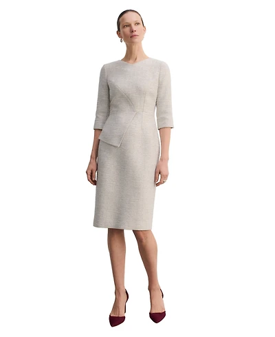 The Fold Women's Eaton Signature Tweed Dress