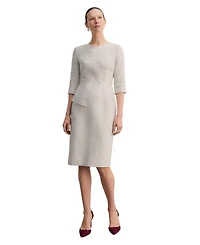 The Fold Women's Eaton Signature Tweed Dress