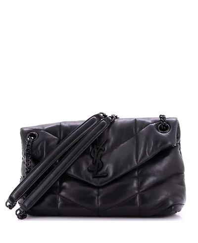 Pre-Owned Saint Laurent Small Loulou Puffer Shoulder Bag Quilted Leather