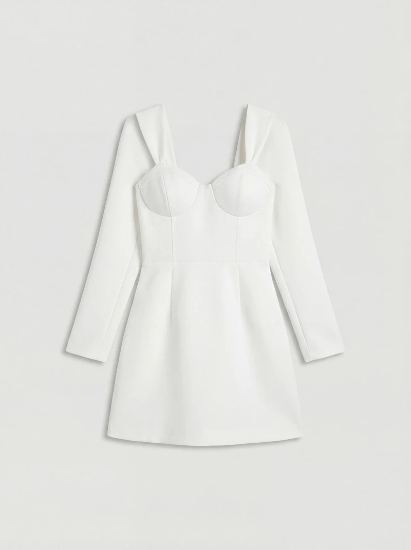 Coast Women's Fit And Flare Mini Wedding Dress