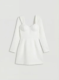 Coast Women's Fit And Flare Mini Wedding Dress