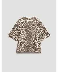 Hush Women's Romina Leopard Print Heavyweight T-shirt