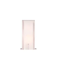 Possini Euro Design Midtown Modern Wall Light Sconces Set of 2 Satin Nickel Hardwire 4 1/2" Fixture White Glass for Bedroom Bathroom Vanity Reading