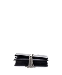 Pre-Owned Saint Laurent Small Classic Monogram Tassel Crossbody Bag Grainy Leather