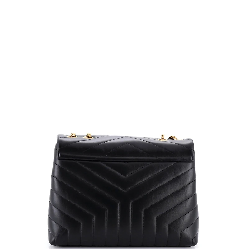 Pre-Owned Saint Laurent Medium Loulou Shoulder Bag Matelasse Chevron Leather