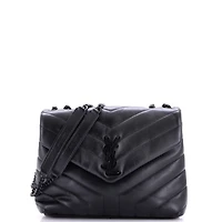 Pre-Owned Saint Laurent Small Loulou Shoulder Bag Matelasse Chevron Leather