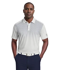 Pga Tour Men's Active Ombre Geo Print Golf Polo Shirt