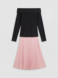 Coast Women's Pleated Georgette Midi Skirt