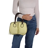 Carlos Falchi Mini Barrel Leather Bag