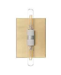 360 Lighting Cabo 14 1/2" Linen and Rope 2-Light Wall Sconce Set of 2