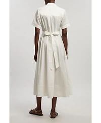Karen Millen Women's Utility Short Sleeve Midi Dress