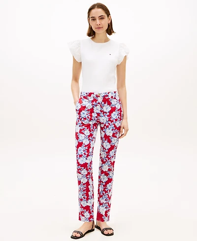Tommy Hilfiger Women's Twill-Slim Chino Pants
