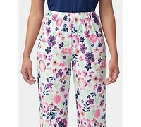Hue Women's Printed Short-Sleeve Capri Pajama Set